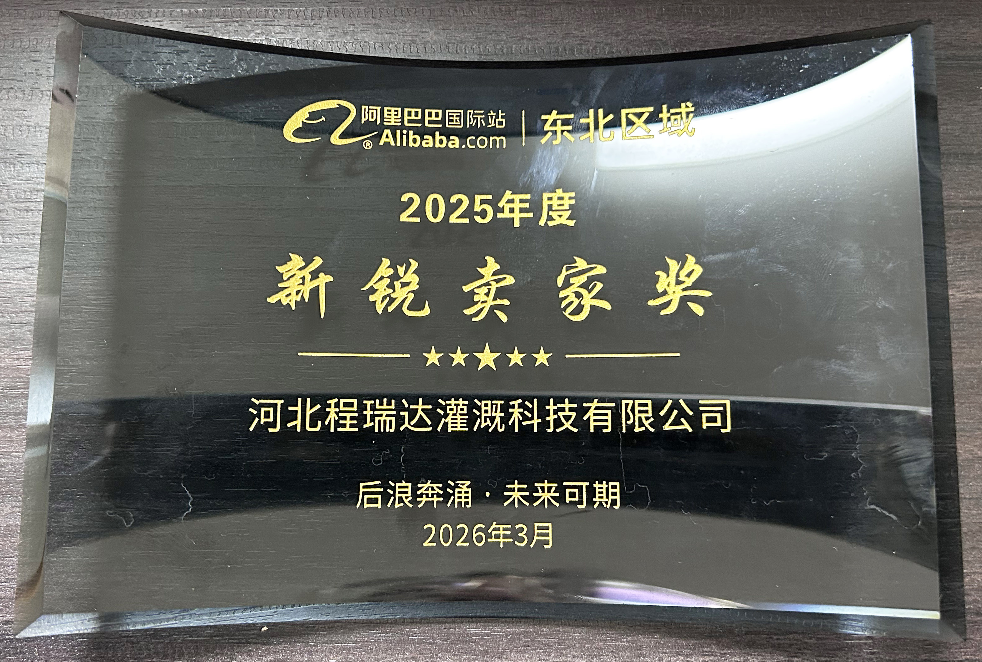 益阳程瑞达灌溉 | 荣获阿里国际站新锐卖家奖